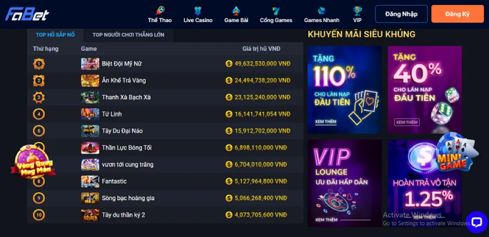Hoàn trả hàng ngày kwin login